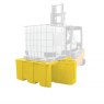IBC Single Bund Spill Containment With Dispensing Area side view