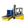 Double IBC Spill Pallet with forklift sections