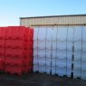 Pack (2) Evo Road Traffic Safety Barriers 1.5 Metre, one Red, one White