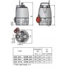 Calpeda GXV 25-8 Submersible Dirty Water Pump Dimensions