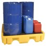 4 Drum Stackable Spill Pallet front view