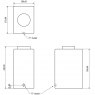 20 Litre Water Tank dimensions