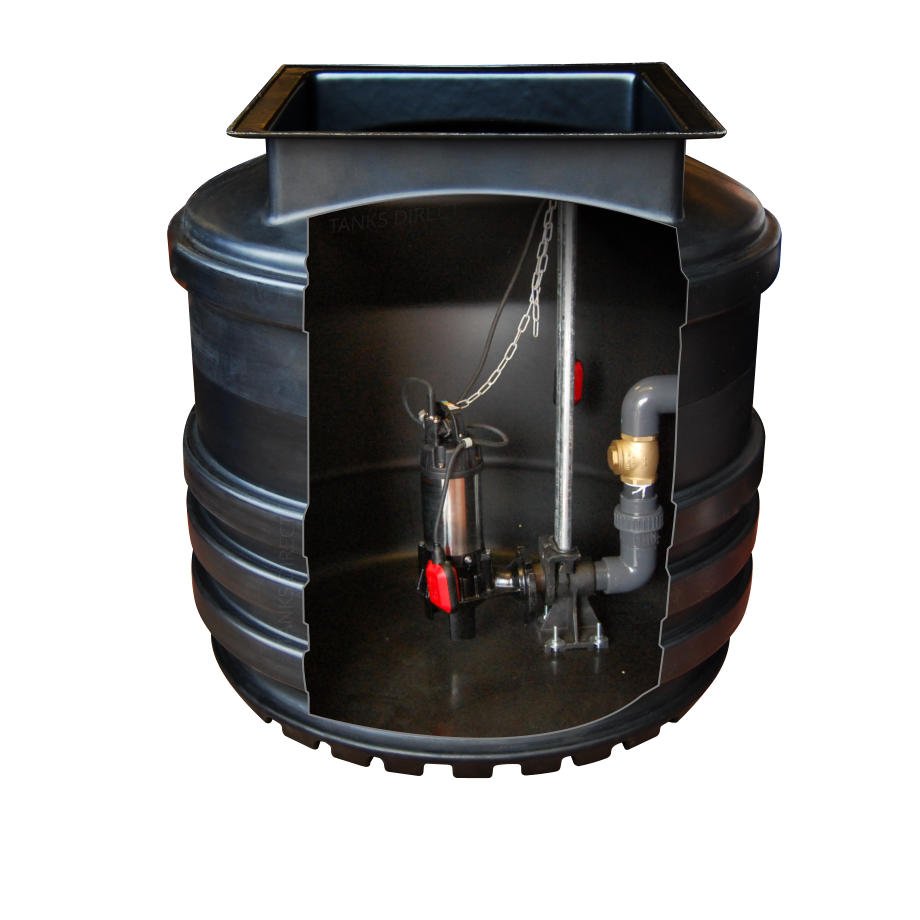 Sewage Pump station, Single Pump, 800 litre tank Tanks Direct
