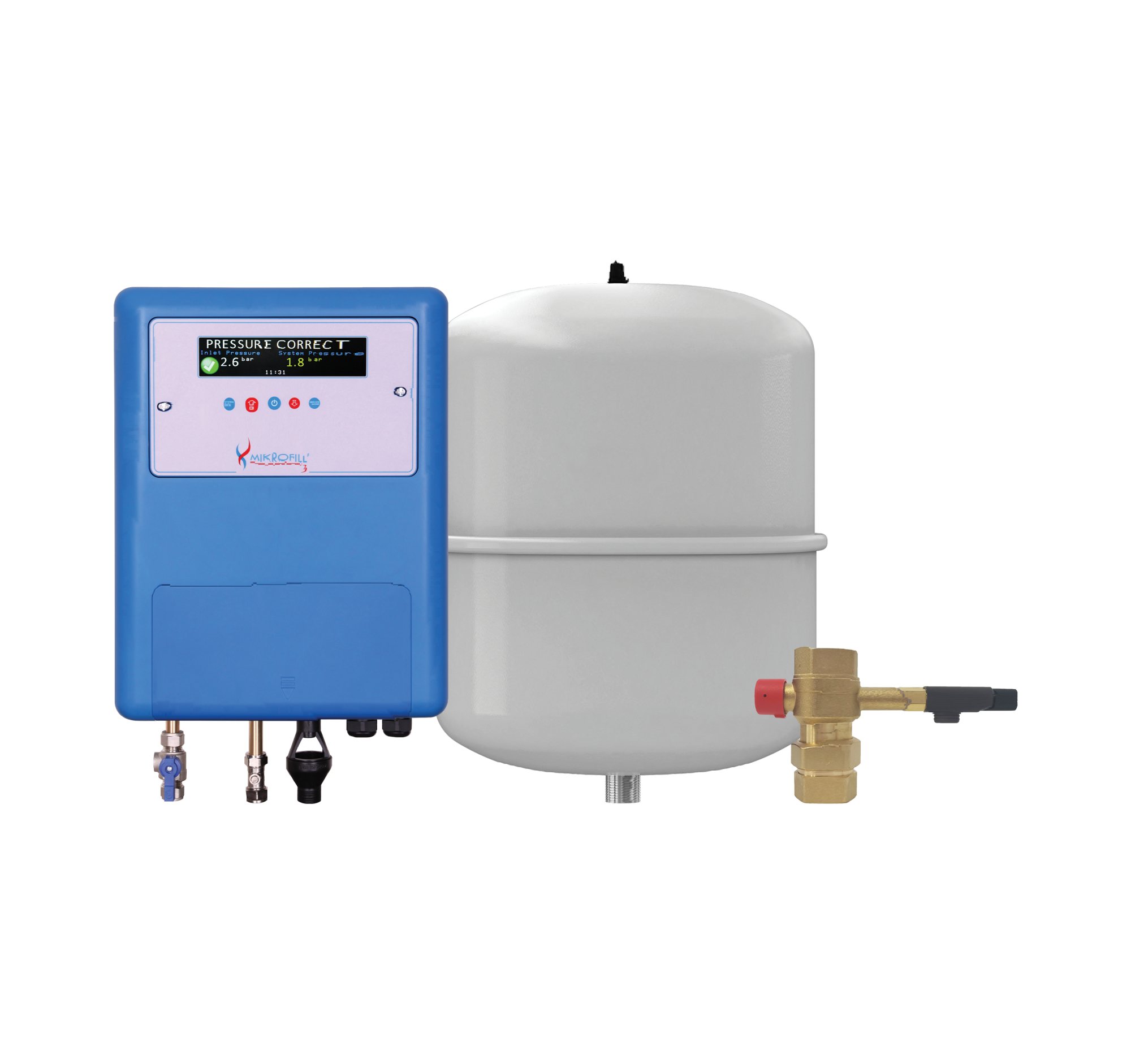 Mikrofill 18 Pressurisation Unit, vessel and service valve Tanks Direct