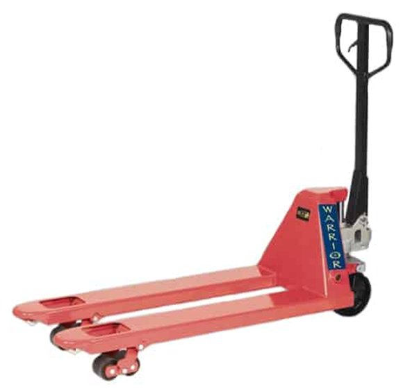 Warrior 2500kg WR25 Hand Pallet Truck Tandem Nylon Rollers Tanks Direct