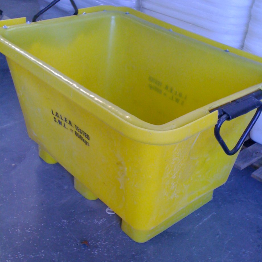 250 Litre LOLER Crane Lift Mortar Tub 4 pack Tanks Direct Ltd