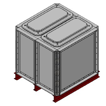 GRP Sectional Divided Water Tanks