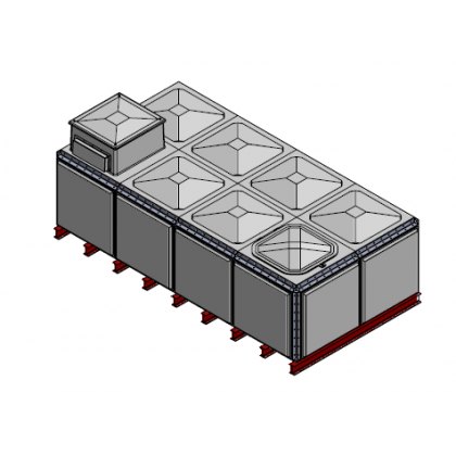 GRP Sectional TIF Airgap Tanks