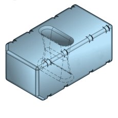 80 Litre Vetus Rigid Waste Water Tank