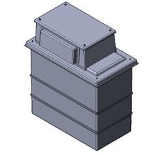 500 Litre GRP Water Tank, Type AB Air Gap - One Piece Insulated, Cat 5