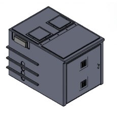 3000 Litre GRP Pump Enclosure with built in Tank, CAT 5 AB air gap