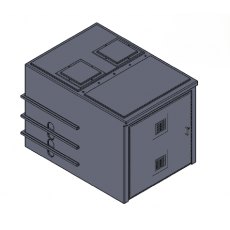 3000 Litre GRP Pump Enclosure with built in Tank,  AG air gap