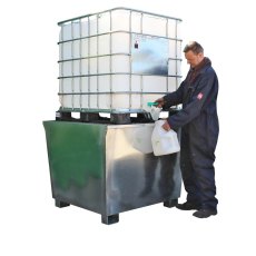 Galvanised Steel IBC Spill Pallet