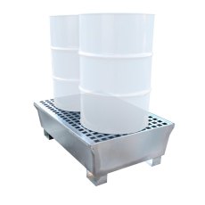 Galvanised Steel 2 Drum Spill Pallet