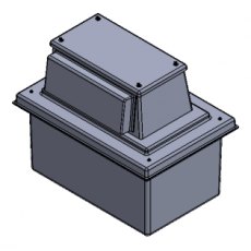 160 Litre Type AB Air Gap GRP Water Tank, Insulated