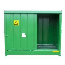 Steel Bunded IBC, Drum Store, DPU8-2, To Hold 8 Drums or 2 IBC