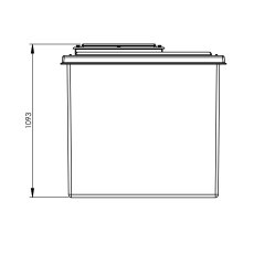 1000 Litre GRP Water Tank, Insulated Stock tank