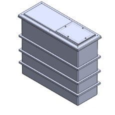 1050 Litre GRP Water Tank, Insulated