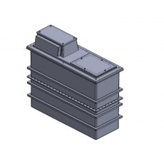 1050 Litre Type AB Air Gap GRP Water Tank - Two Piece Insulated, Cat 5