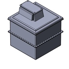 1050 Litre Type AB Air Gap GRP Water Tank - Two Piece Insulated, Cat 5