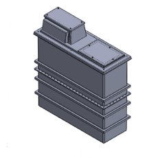 1125 Litre Type AB Air Gap GRP Water Tank - Two Piece Insulated, Cat 5