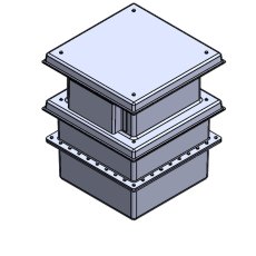 125 Litre Type AB Air Gap GRP Water Tank - Two Piece Insulated, Cat 5