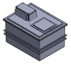 1590 Litre Type AB Air Gap GRP Water Tank - Two Piece Insulated, Cat 5