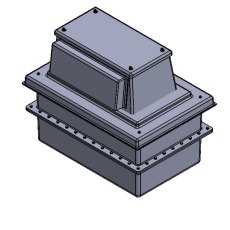 160 Litre Type AB Air Gap  GRP Water Tank - Two Piece Insulated, Cat 5