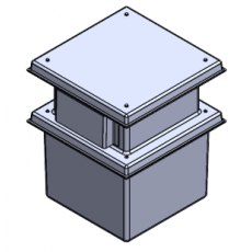 125 Litre Type AB Air Gap GRP Water Tank, Insulated