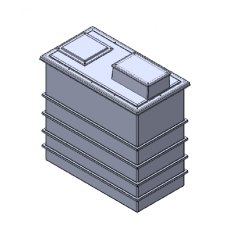 4001 Litre Type AB Air Gap GRP Water Tank, Insulated