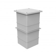 305 Litre GRP Water Tank - Two Piece Insulated