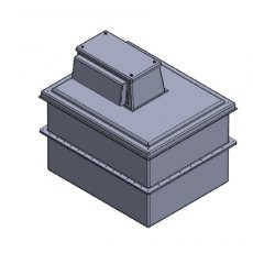 712 Litre Type AB Air Gap GRP Water Tank - Two Piece Insulated, Cat 5