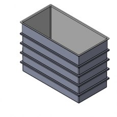 3001 Litre Open Top GRP Water Tank