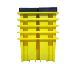 Stackable IBC Bund Spill Pallet (With 2 Removable Grids)