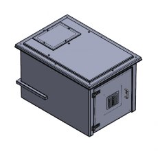 500 Litre GRP Pump Enclosure with built in Tank, AG air gap 1500-500