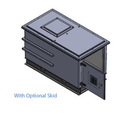 1000 Litre GRP Pump Enclosure with built in Tank, AG air gap 2000-1000