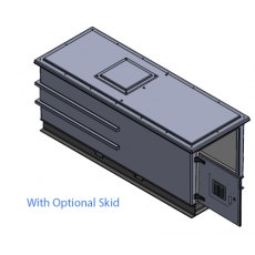 1500 Litre GRP Pump Enclosure with built in Tank, AG air gap 3000-1500