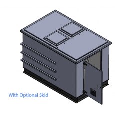 3375 Litre GRP Pump Enclosure with built in Tank, AG air gap 5625-3375