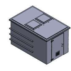 3375 Litre GRP Pump Enclosure with built in Tank, AG air gap 5625-3375