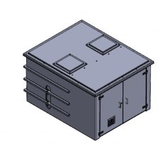 4500 Litre GRP Pump Enclosure with built in Tank, AG air gap 7500-4500