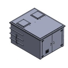 3000 Litre GRP Pump Enclosure with built in Tank, AG air gap 7500-3000