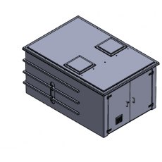 6000 Litre GRP Pump Enclosure with built in Tank, AG air gap 9000.6000