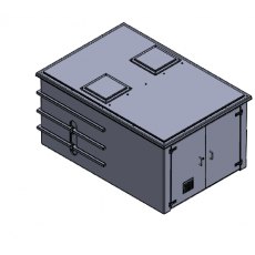 4500 Litre GRP Pump Enclosure with built in Tank, AG air gap 9000.4500