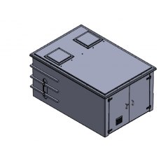 3000 Litre GRP Pump Enclosure with built in Tank, AG air gap 9000.3000