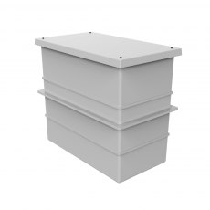 500 Litre GRP Water Tank - Two Piece Insulated