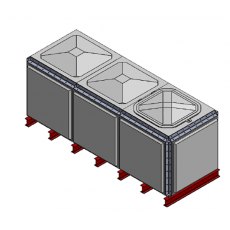 4165 Litre GRP Sectional Water Tank, Totally Internally Flanged (TIF)