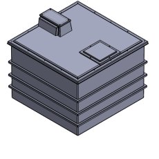 6001 Litre Type AB Air Gap GRP Water Tank, Insulated, Cat 5