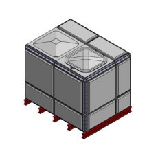 5853 Litre GRP Sectional Water Tank, Totally Internally Flanged (TIF)