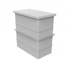 600 Litre GRP Water Tank - Two Piece Insulated