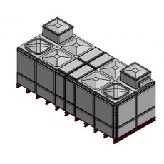 18269 Litre GRP Sectional Water Tank, Totally Internally Flanged, Divided, AB Airgap